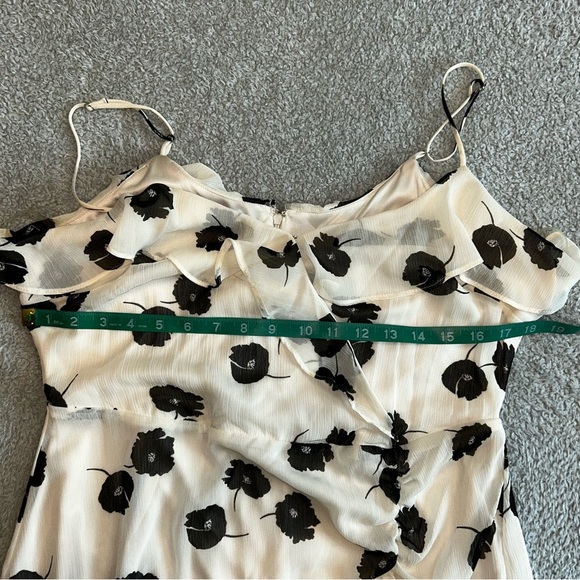 All in Favor Cream Ruched Ruffled Camisole Mini Dress - Picture 6 of 9